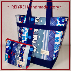 新作！トートバッグ♡3WAY♡USEDデニム♡ショルダー紐付き トート