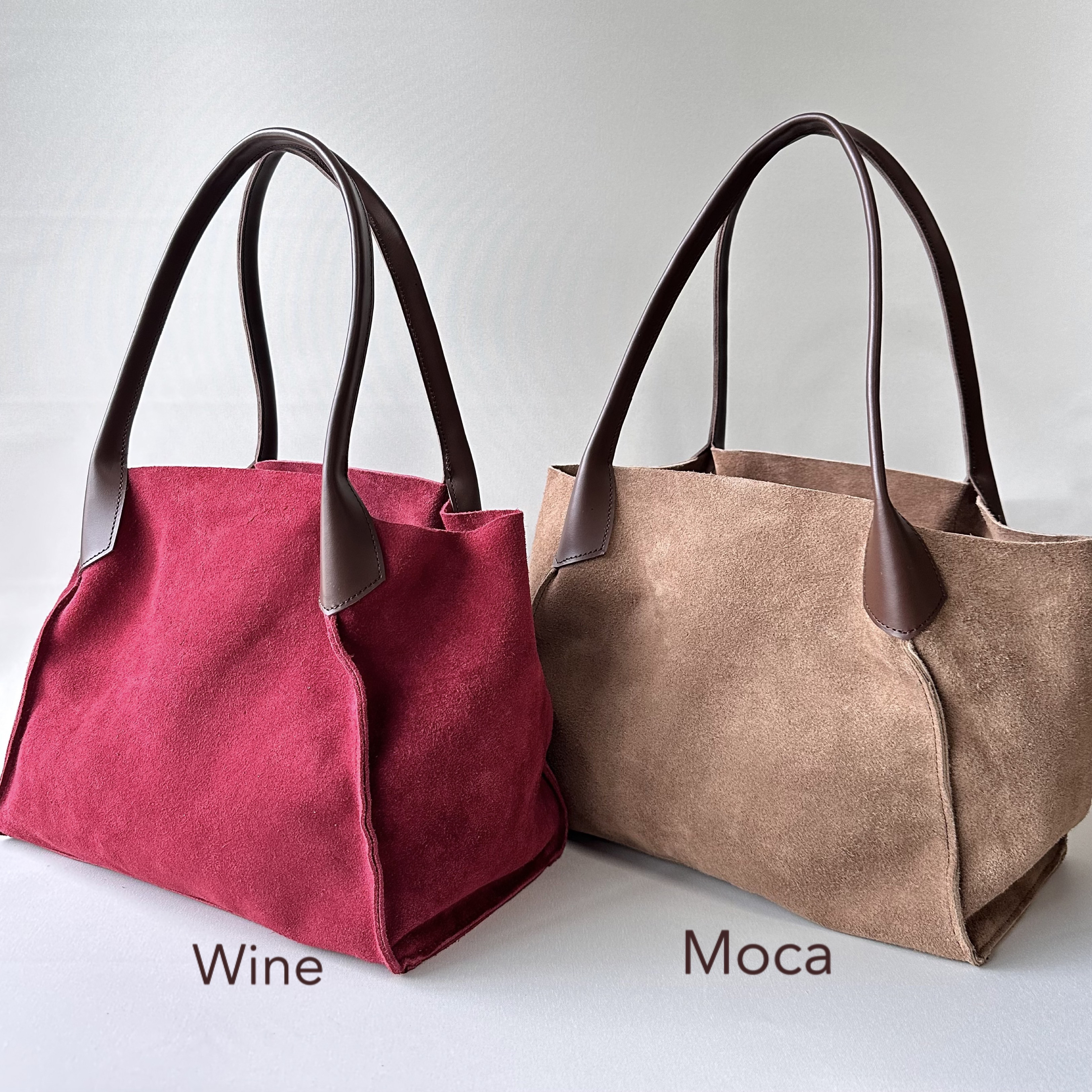 【Mサイズ】クタッと軽いバックスキンレザーバッグ　『Cara millorカラミラー』