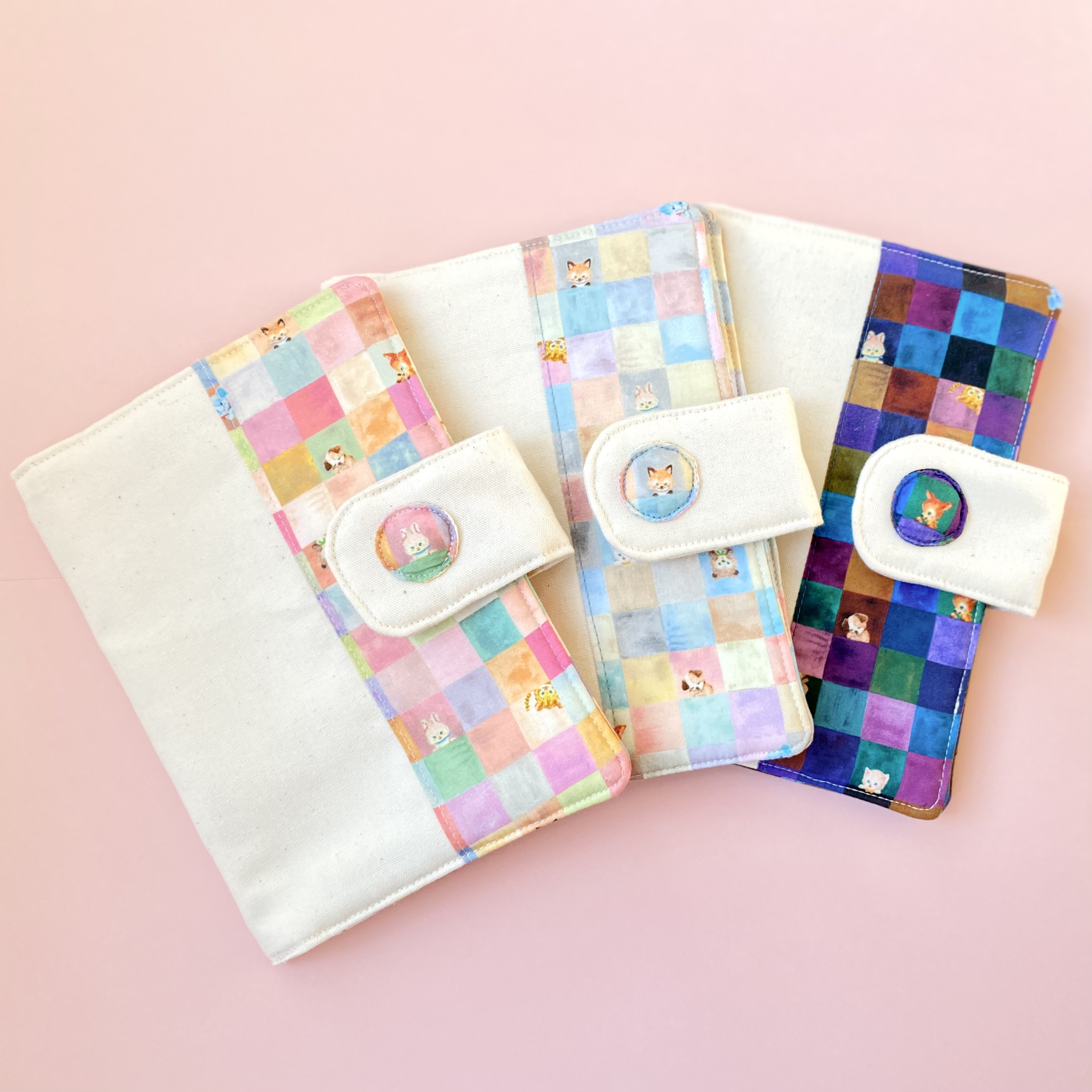 選べるアップリケ♪どうぶつたちの母子手帳ケース