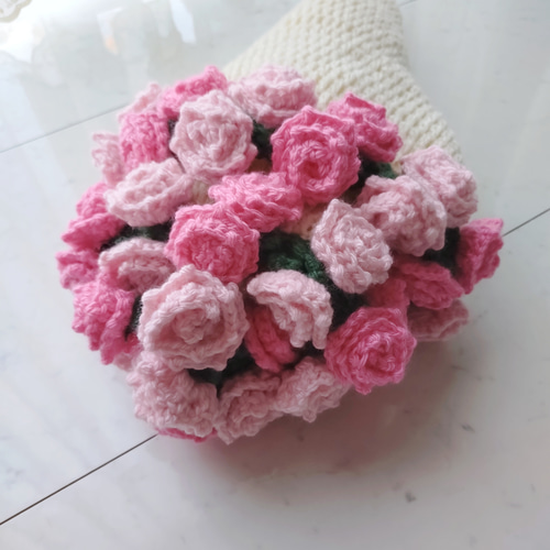 再再販】花束 ブーケ ブランケット 薔薇 バラ ピンク系 母の日 贈り物