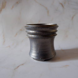 4号燻し金彩鉢368　塊根植物　多肉植物　アガベ　盆栽　植木鉢　作家鉢　鉢皿　沖縄 3枚目の画像