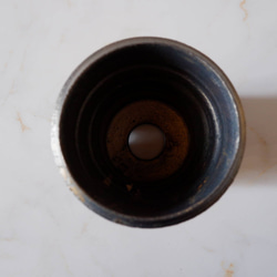 4号燻し金彩鉢368　塊根植物　多肉植物　アガベ　盆栽　植木鉢　作家鉢　鉢皿　沖縄 5枚目の画像