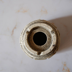 3.5号白砂岩墨流し裂紋鉢369　塊根植物　多肉植物　アガベ　盆栽　植木鉢　作家鉢　鉢台　沖縄 7枚目の画像