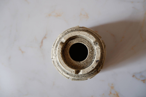 3.5号白砂岩墨流し裂紋鉢369　塊根植物　多肉植物　アガベ　盆栽　植木鉢　作家鉢　鉢台　沖縄 7枚目の画像