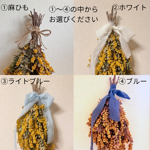 2026年ミモザのスワッグ＊予約販売＊自宅のガーデンから＊2サイズ展開