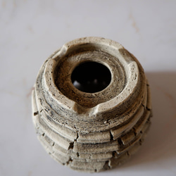 4号白砂岩墨流し裂紋鉢370　塊根植物　多肉植物　アガベ　盆栽　植木鉢　作家鉢　鉢台　沖縄 6枚目の画像