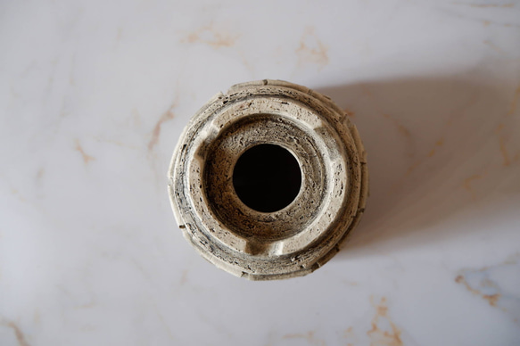 4号白砂岩墨流し裂紋鉢370　塊根植物　多肉植物　アガベ　盆栽　植木鉢　作家鉢　鉢台　沖縄 7枚目の画像