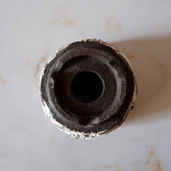 4号白化粧捻り裂紋黒鉢372　塊根植物　多肉植物　アガベ　盆栽　植木鉢　作家鉢　鉢台　沖縄 7枚目の画像