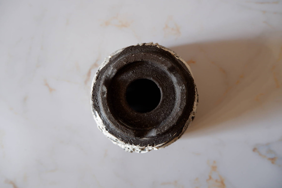 4号白化粧捻り裂紋黒鉢372　塊根植物　多肉植物　アガベ　盆栽　植木鉢　作家鉢　鉢台　沖縄 7枚目の画像