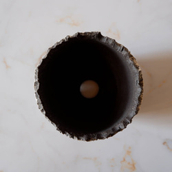 4号白化粧捻り裂紋黒鉢372　塊根植物　多肉植物　アガベ　盆栽　植木鉢　作家鉢　鉢台　沖縄 5枚目の画像