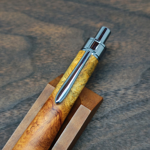 新作】花梨瘤杢 紅白 シャープペンシル No.111 ペン・筆記用具 工房