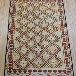 194×83cm アフガニスタン手織り絨毯 カールモハメディ ペルシャ