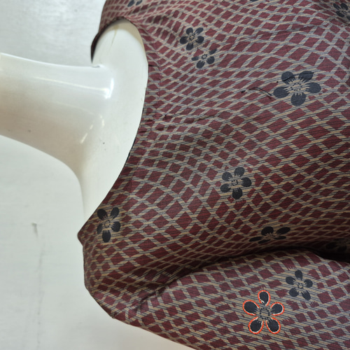 着物リメイク　銘仙ワンピース 銘仙リメイクワンピースはモダンだ！東京着物リメイクazu | ブログ