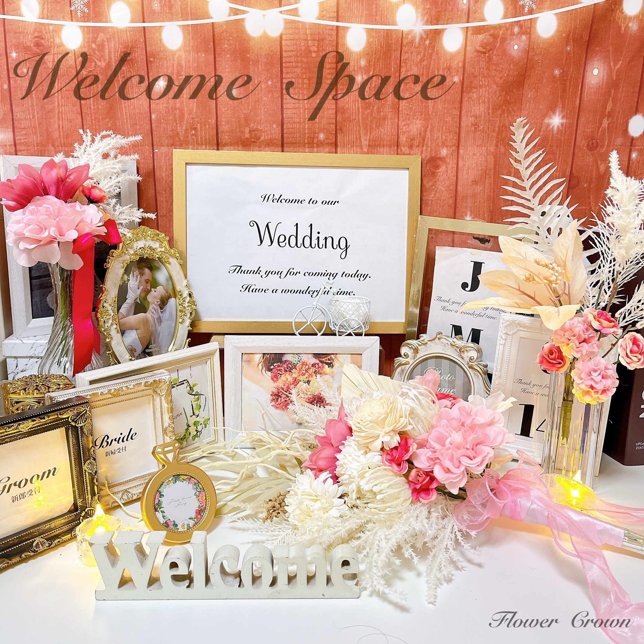 かーちょ様ご確認用　ウェルカムスペースセット　結婚式 まとめ売り ブライダル ウエディング 造花 ウエディングブーケ
