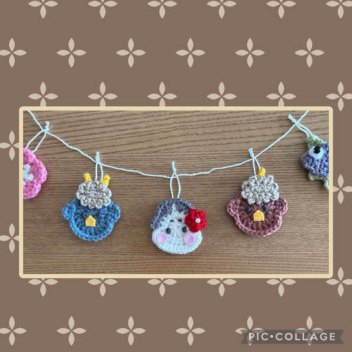 節分ガーランド 赤鬼青鬼 お多福 ひいらぎいわし 現品限り ガーランド