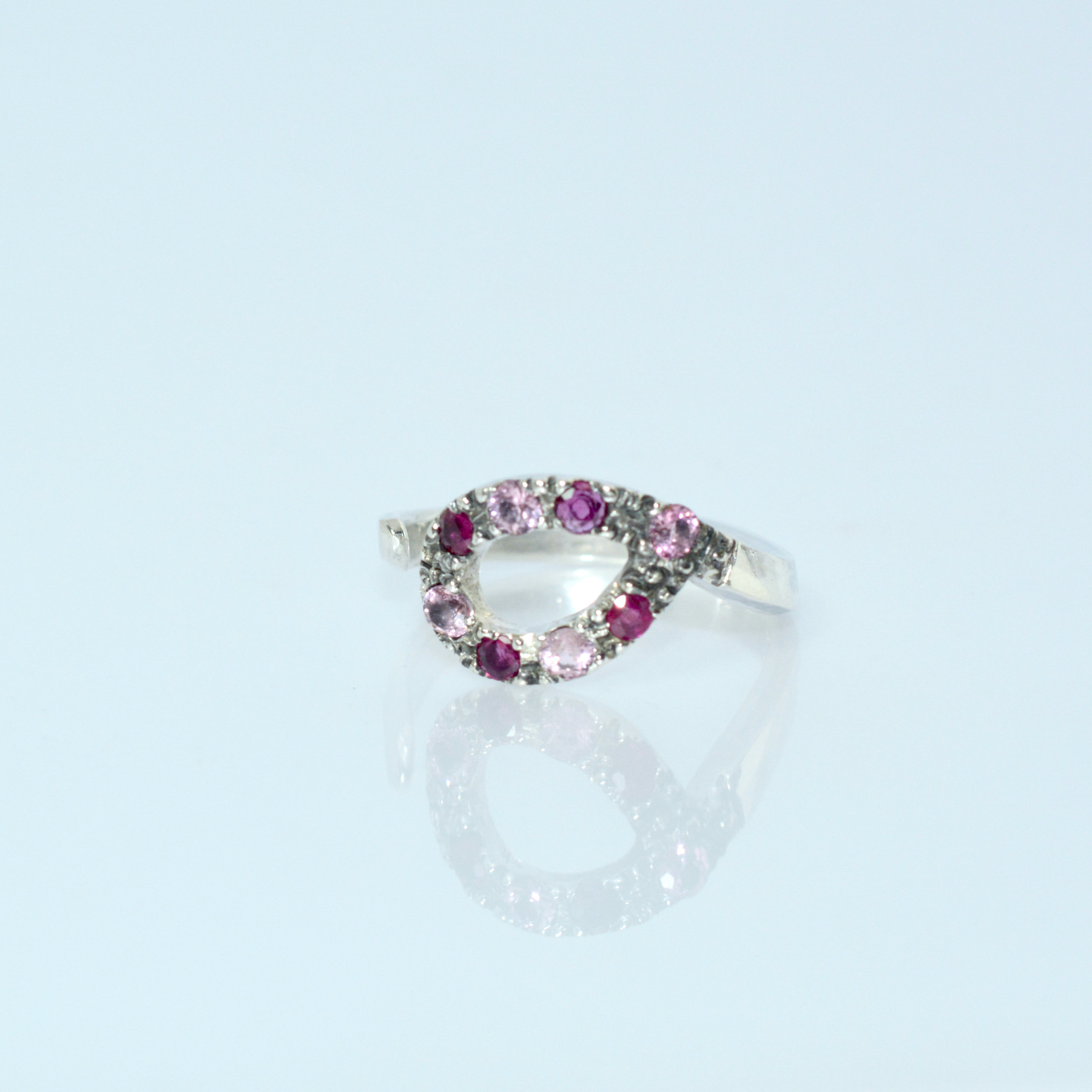 一点物シルバールビー＆ピンクサファイアリング 24,850円