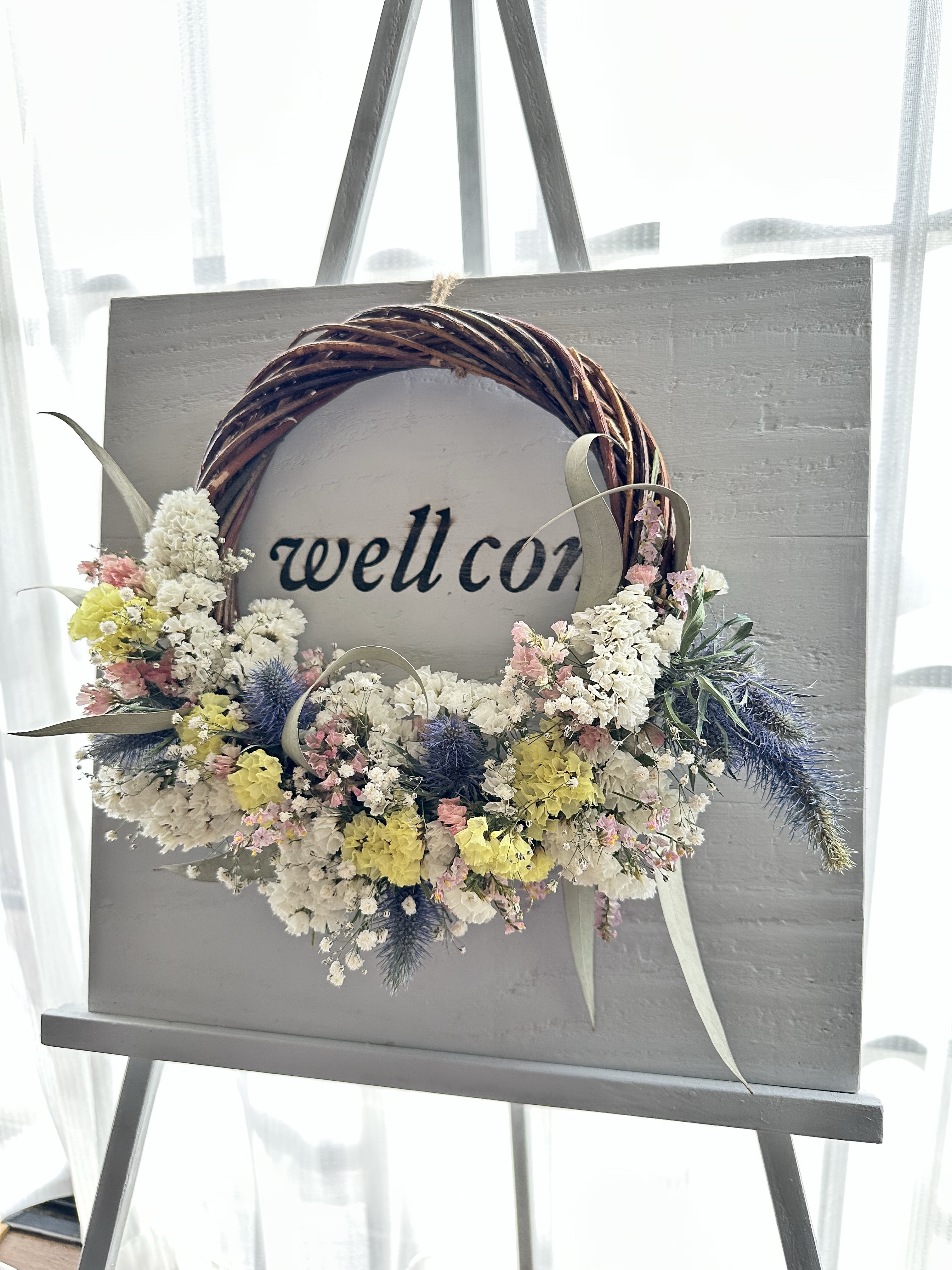 スタンドウエルカムボード(ドライフラワー)