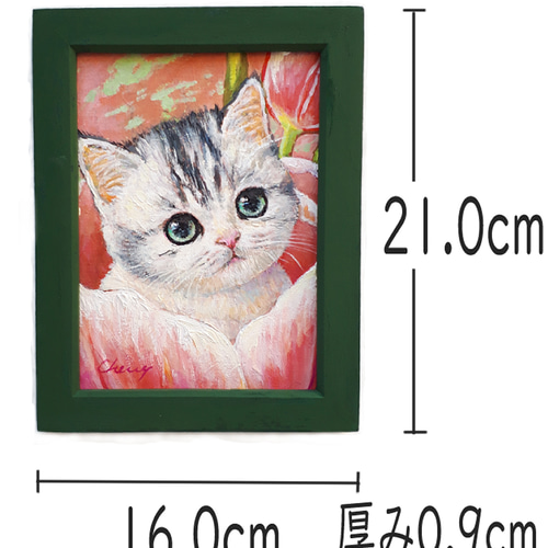 一点物】『 おやゆびひめ 』油絵 額付き 原画 絵画 チェリー Cherry