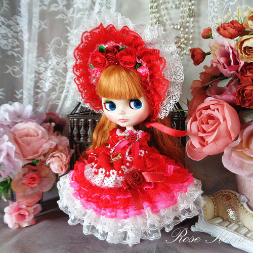 ★初売りセール ロリータロマンス 苺の妖精 キュートで愛らしいフリルドールドレス ☆初売りセール ロリータロマンス 苺の妖精 キュートで愛らしいフリル