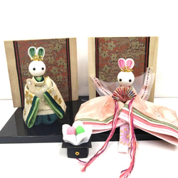 猫のお雛様 5人囃子 つまみ細工 ひな人形・雛飾り himadare 通販