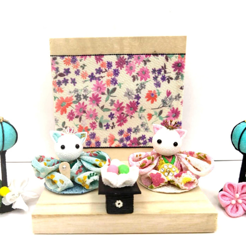 ひな人形 猫のお雛様 ちりめん細工 ひな人形・雛飾り himadare 通販