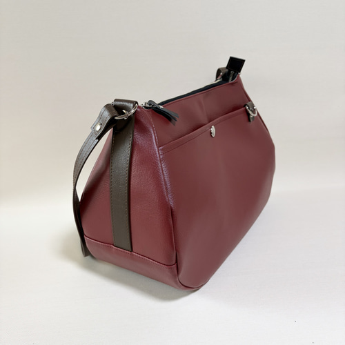 ワインレッド レザー ショルダーバッグ セット レディース ショルダーバッグ レザー 4色 ブラック ブルー グレー