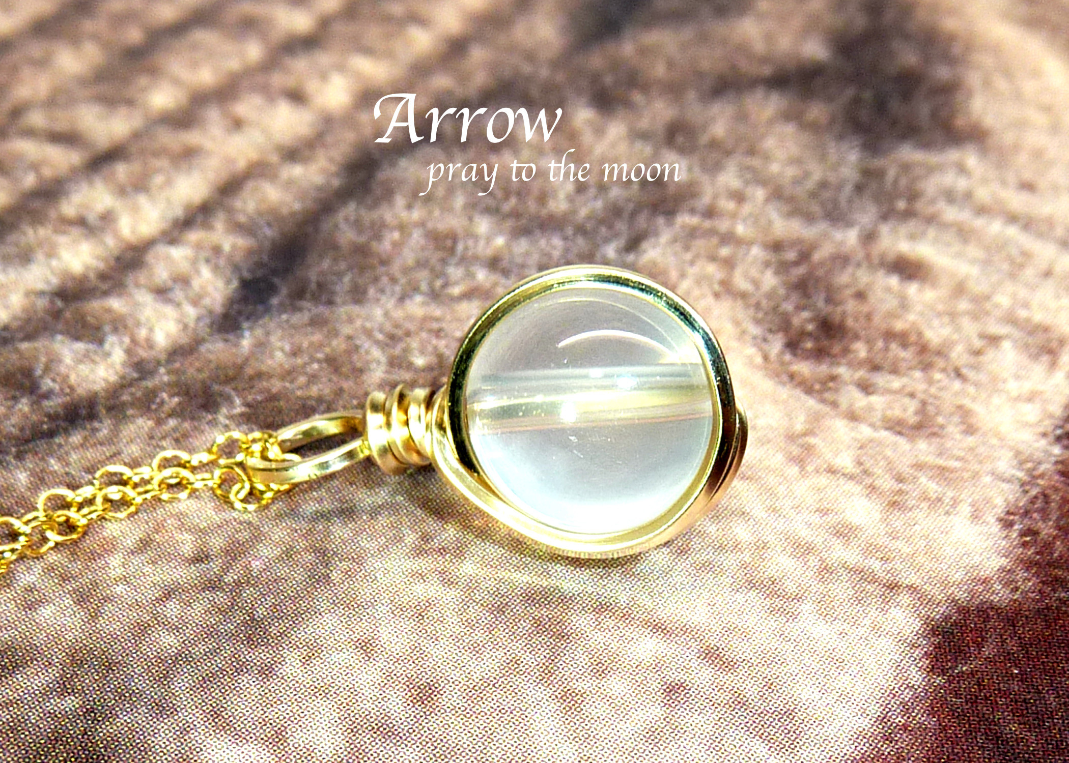 運命を変える＊メタモルフォーゼス＊スクエアワイヤーラップネックレス＊14kgf