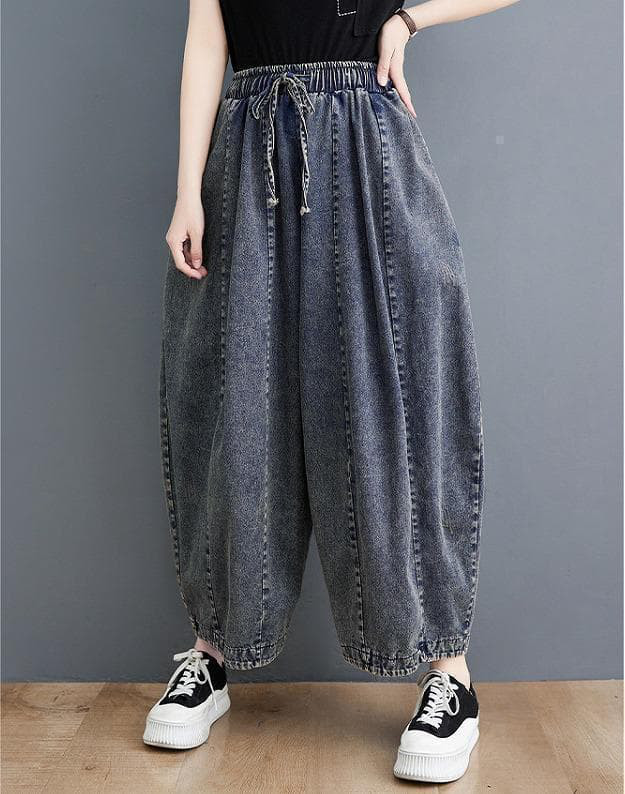 新品 大きいサイズ　ウォッシュ加工 ゆったり デニムパンツ ジーンズ秋冬3L