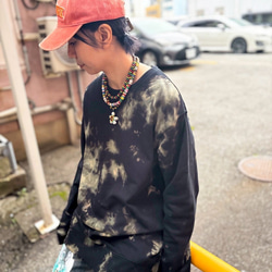 タイダイ スウェット トレーナー M パープル×ブルー HD17-46