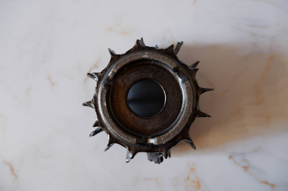 5号艶流紋黒襞鉢385　塊根植物　多肉植物　アガベ　盆栽　植木鉢　作家鉢　鉢台　沖縄 7枚目の画像