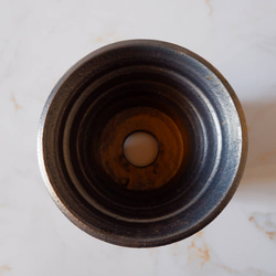 5.5号燻し金彩鉢386　塊根植物　多肉植物　アガベ　盆栽　植木鉢　作家鉢　鉢台　沖縄 5枚目の画像