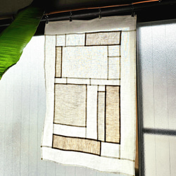 受注制作a》ポジャギ 麻 白 カーテン yuki.h.k 通販 16068194｜Creema