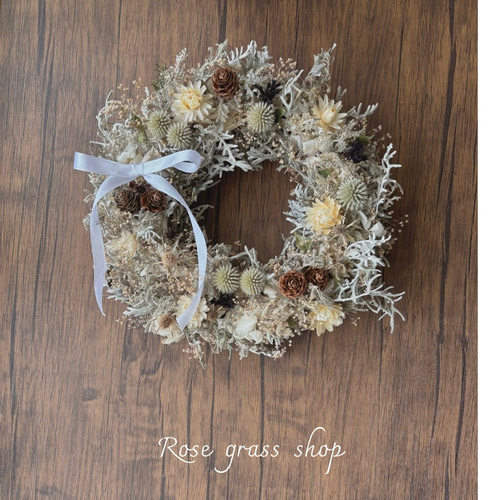 専用＊Winter＊コットン＆ハスの実 シックナチュラルなドライフラワー