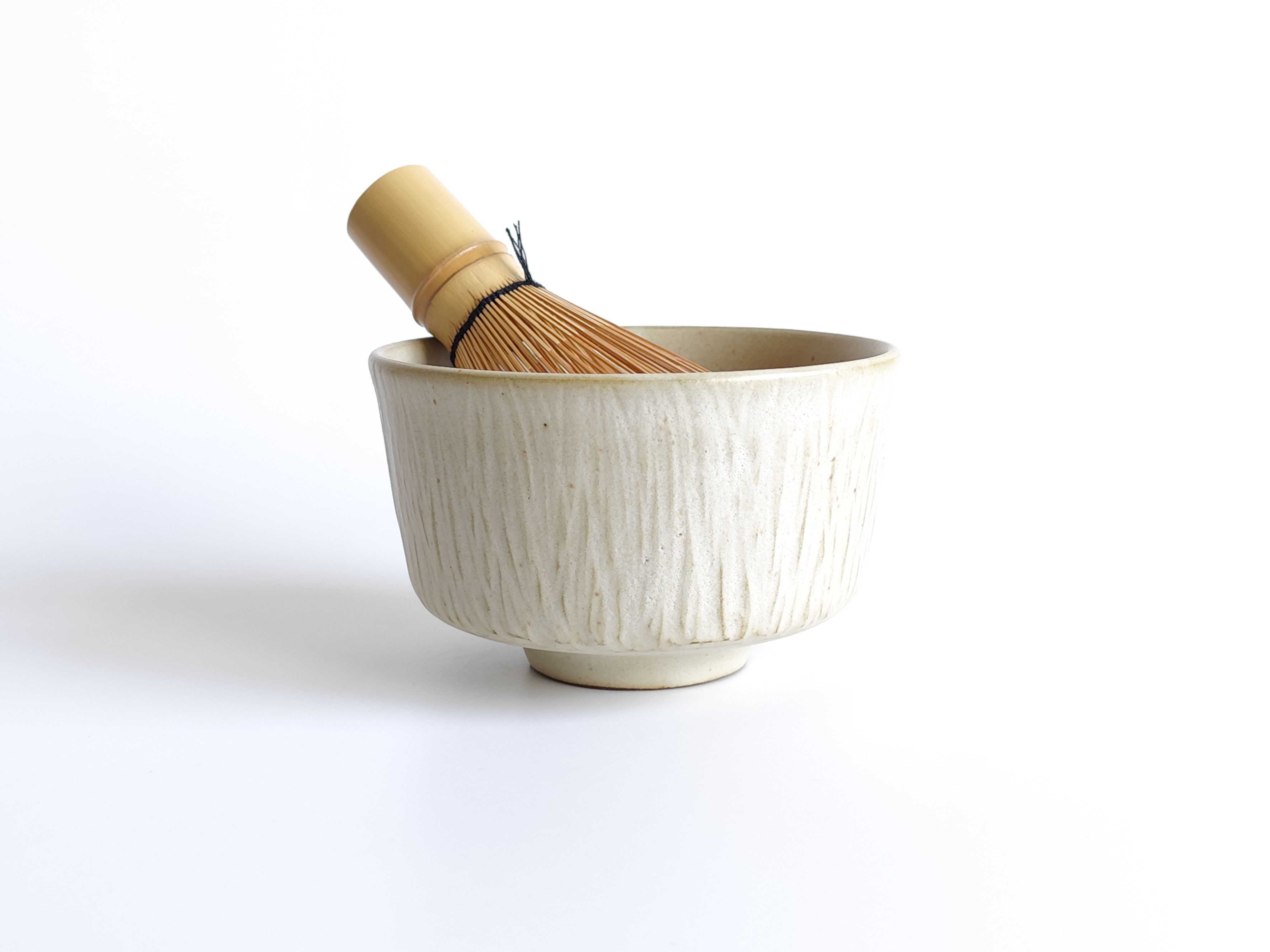 乱れ鎬の筒茶碗｜T-0116