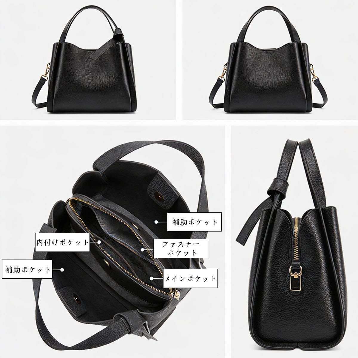 ハンドバッグ トートバッグ バッグ ショルダーバッグ レザーバッグ レザー 革　【KA008】