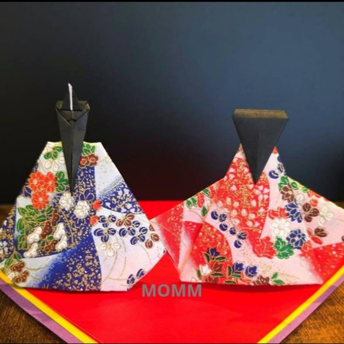 友禅和紙千代紙製作】雛人形ハンドメイド おひなさまハンドメイド