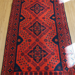 194×83cm アフガニスタン手織り絨毯 カールモハメディ ペルシャ ランナー アフガニスタン手織り絨毯 カールモハメディ ランナー 194×83cm