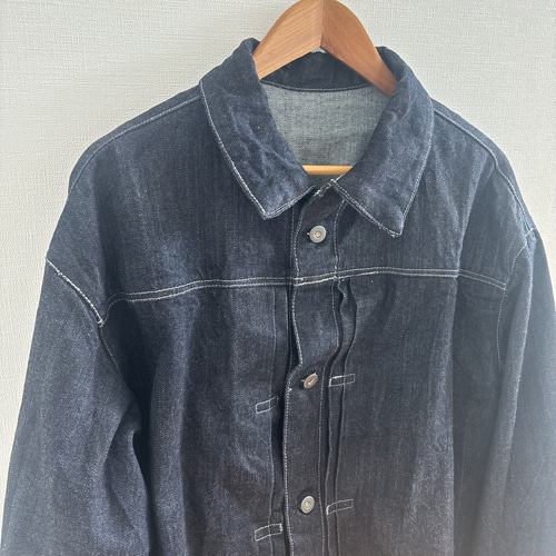 日本製 岡山デニム✖︎セルビッジ デニムジャケット Gジャン 岡山