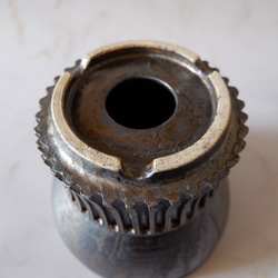 6号燻し金彩鎬鉢387　塊根植物　多肉植物　アガベ　盆栽　植木鉢　作家鉢　鉢台　沖縄 6枚目の画像