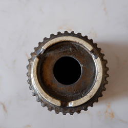 6号燻し金彩鎬鉢387　塊根植物　多肉植物　アガベ　盆栽　植木鉢　作家鉢　鉢台　沖縄 7枚目の画像