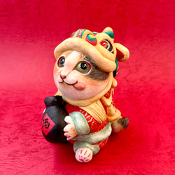 受注制作】七福神の恵比寿様 小サイズ 縁起物 その他置物 ことほぎ