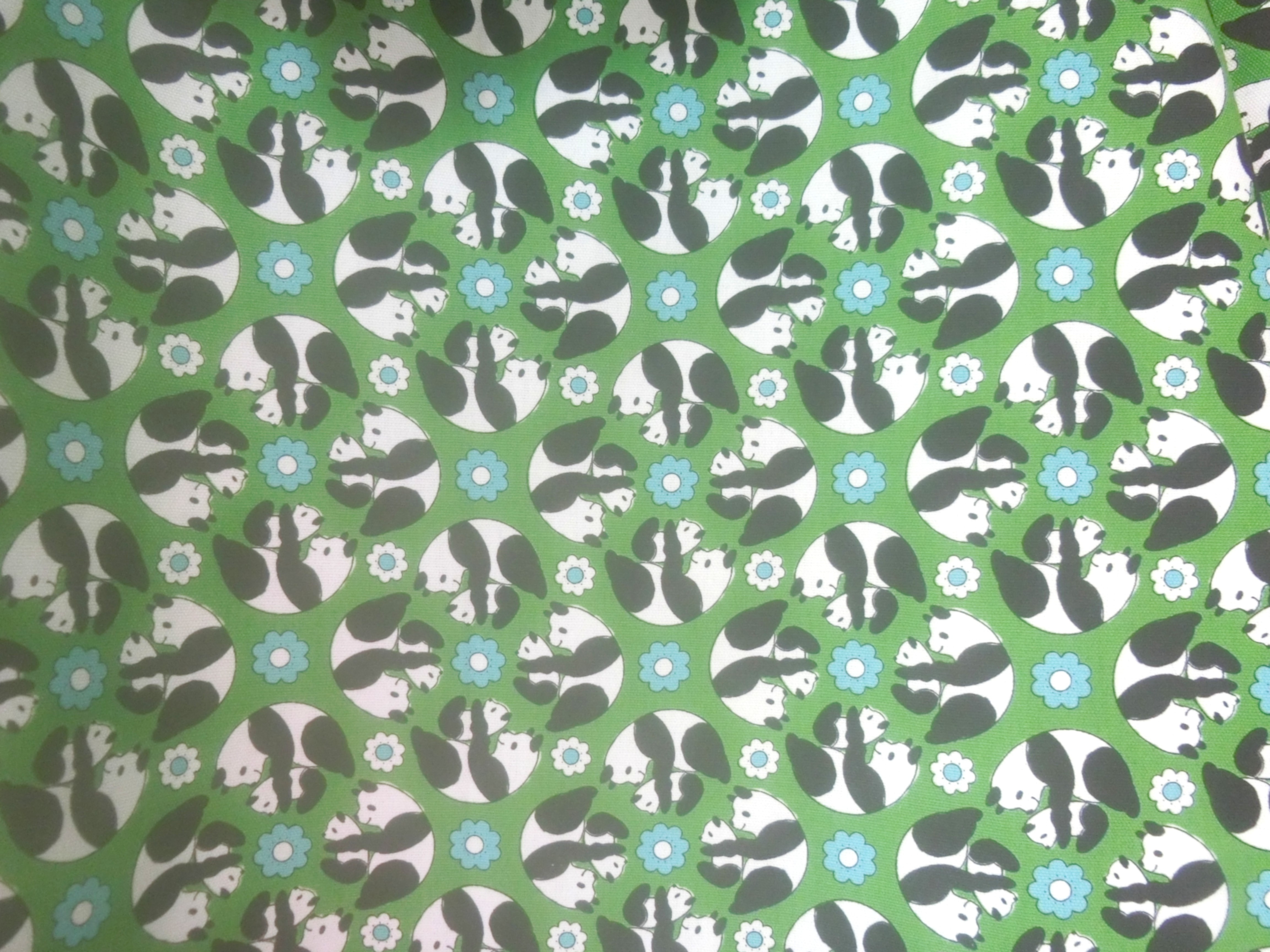 親子パンダ ゆったりワンピース green