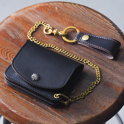 姫路産 ホースハイド ミドルトラッカーウォレット 二つ折り財布 S-crft