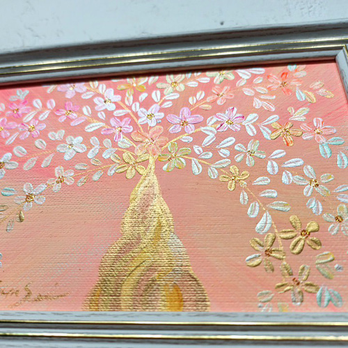 風水吉祥絵画＊幸せの木 金のなる木 豊かさ 仕事 くじ 成長 インテリア