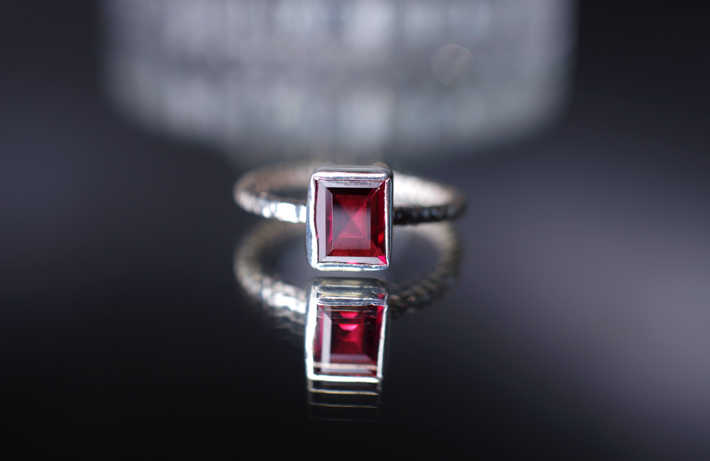 New ☆新作☆『Garnet』☆世界でひとつの天然石リングsilver925