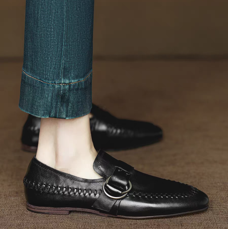 感動のローファー体験春の季節に最適なローファー フラットシューズ 平底靴 スリッポン マニッシュ 靴職人 革靴 人気