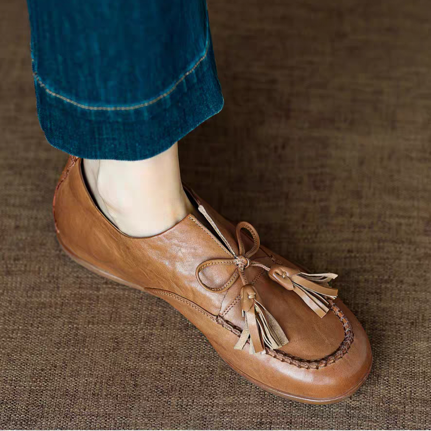 外反母趾や足底筋膜炎などでお困りの方にも是非お試しいただきたい1足。 タッセルシューズ ハイトアップインソール 低反発