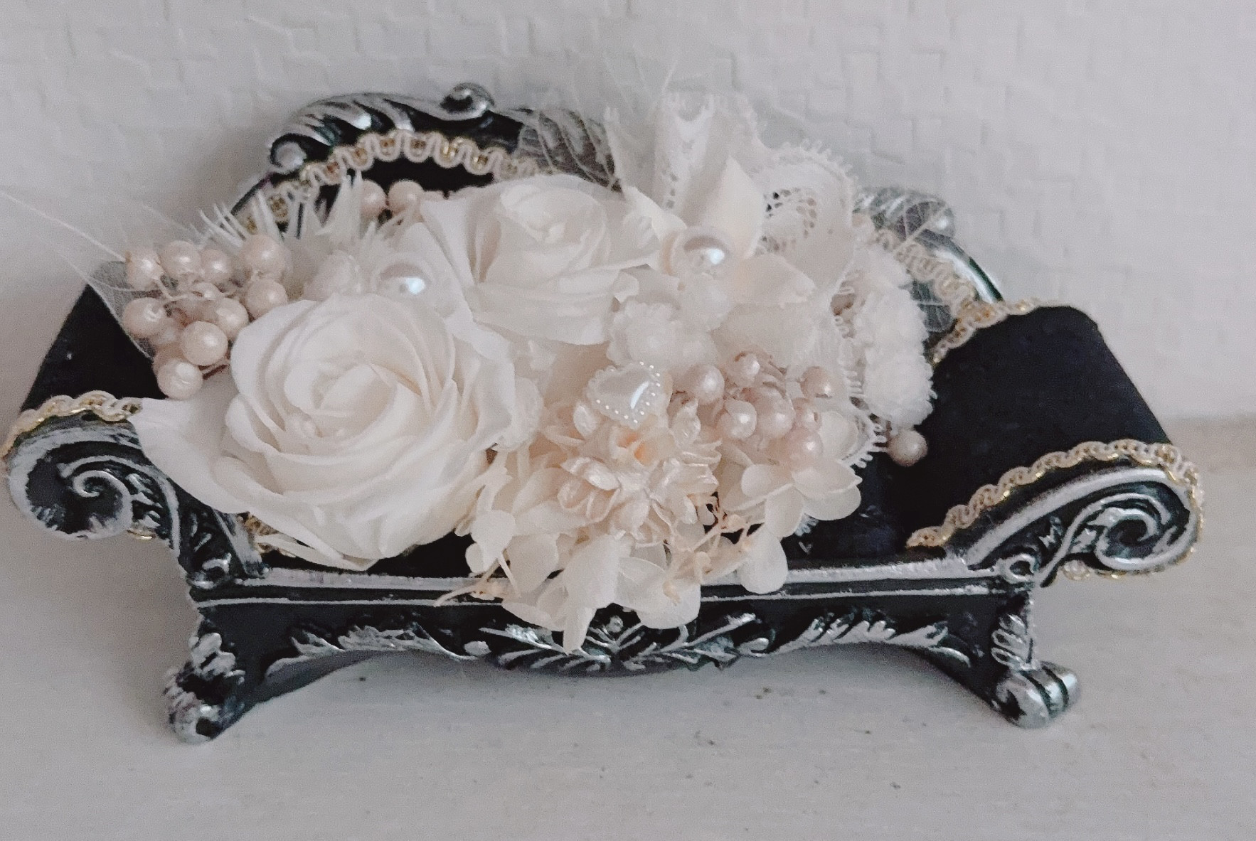 ❤️SALE❤️アンティークロイヤルソファー️ブラックアレンジ