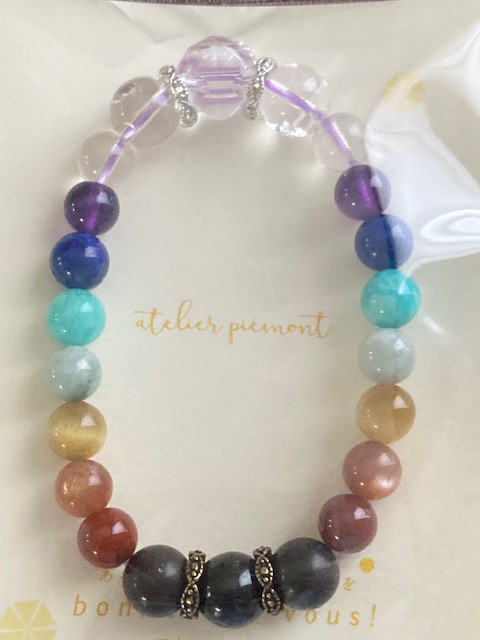 9'sチャクラブレスレット　１６ｃｍ　送料無料でお届けします