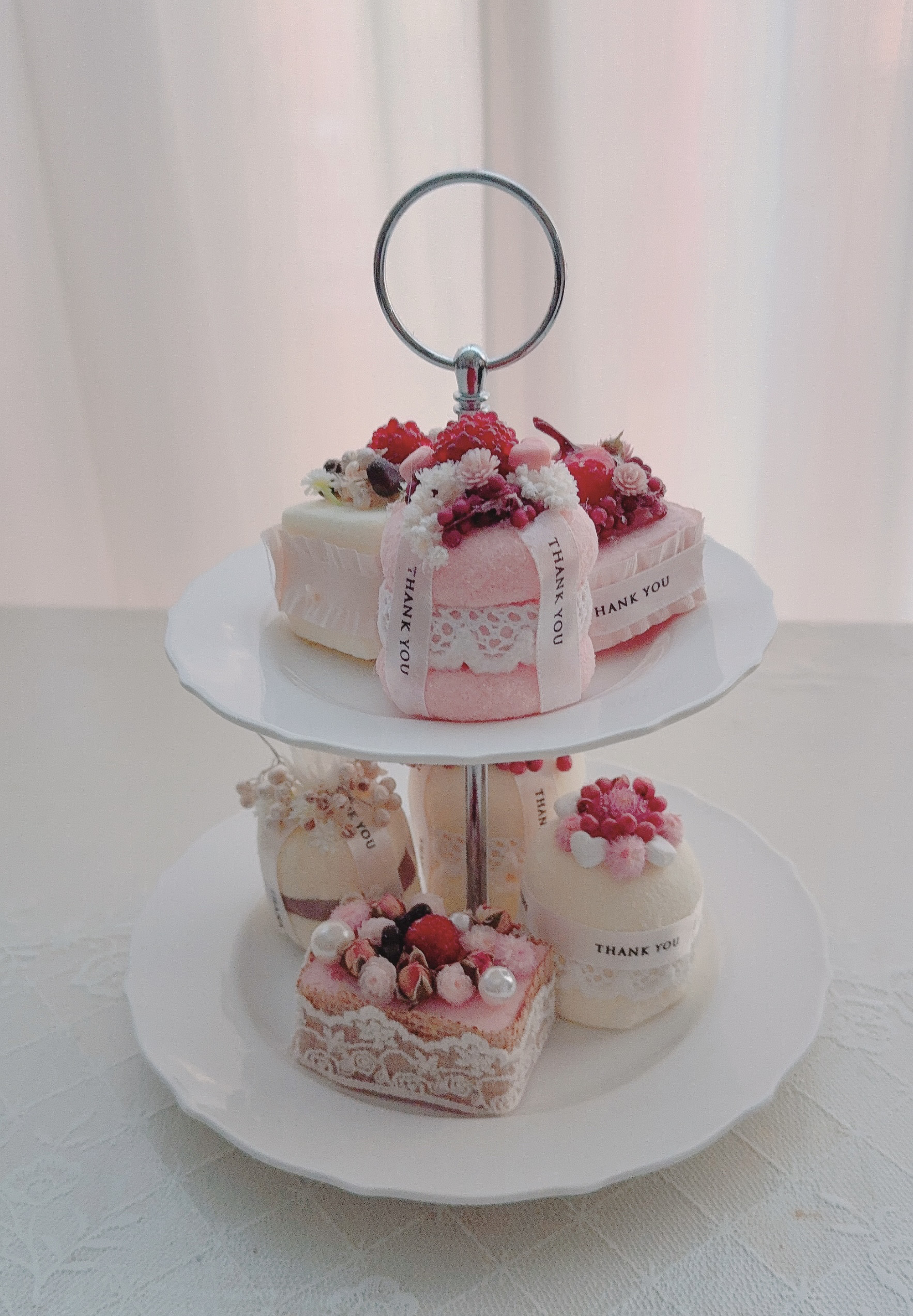 ❤️SALE❤️フェイクデザートケーキスタンドアレンジ